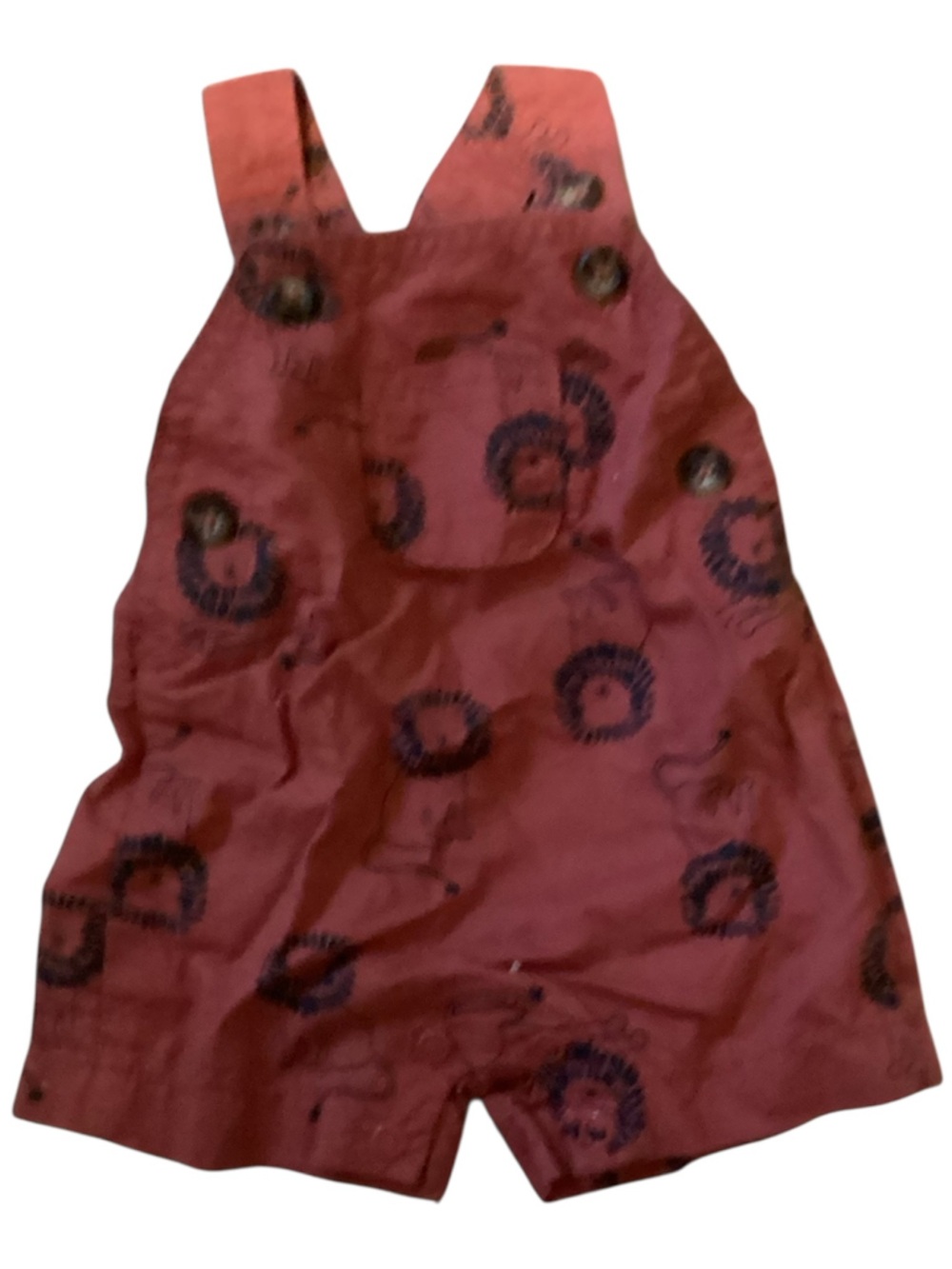 Baby Cotton Romper Set - Red, Blue, White, Tan - Picture 3 of 7